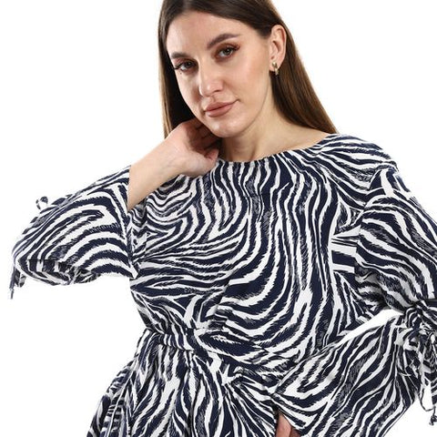 Women Tiger Blouse with Long Sleeves