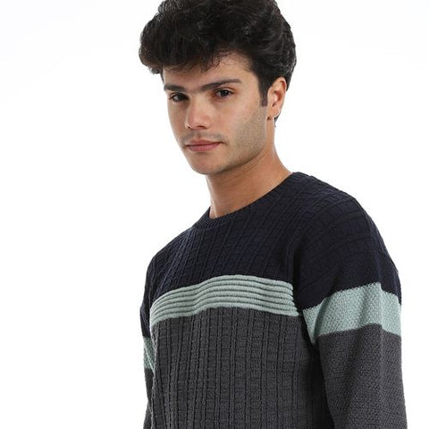 Men's wool Pullover with Multi Design