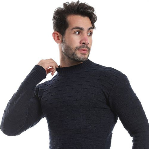 Men's wool Pullover with Round Neck