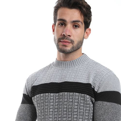 Men's Wool pullover with multi design