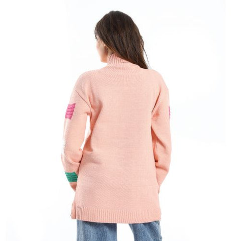 Women Wool Pullover With Round Neck