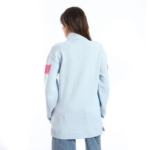 Women Wool Pullover With Round Neck