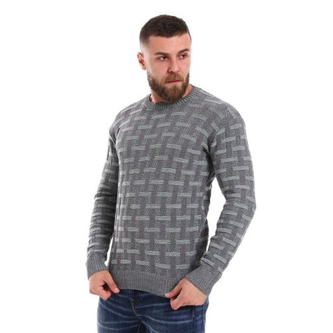 Men's wool Pullover with Multi Design