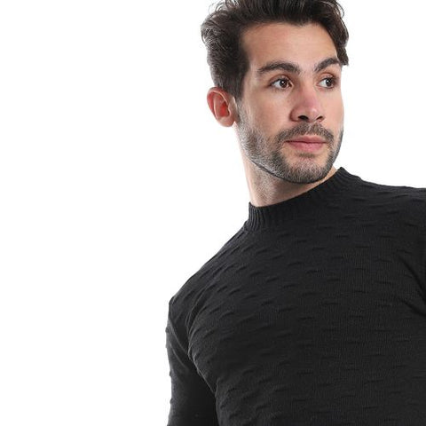 Wool Mens Pullover With Round Neck