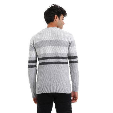 Wool Mens Pullover With Multi Design