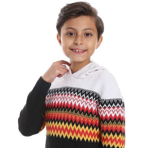 Boy wool Pullover with Multi Design