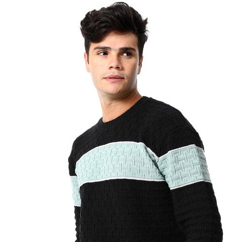 Wool Mens Pullover With Multi Design