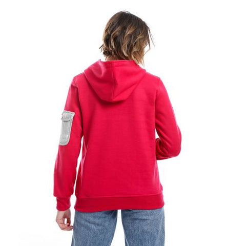 Women's sweatshirt with sleeve Pocket and zipper