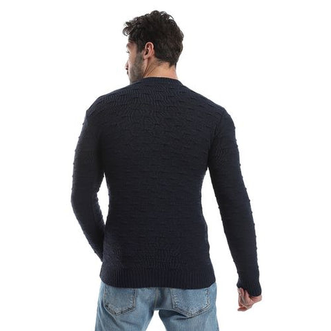 Men's wool Pullover with Round Neck