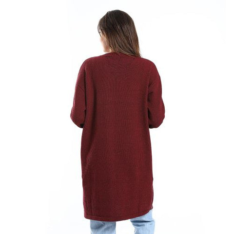 Women Wool Pullover with Round Neck