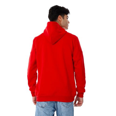 Mens Closed Hoodie With Silver Buttons