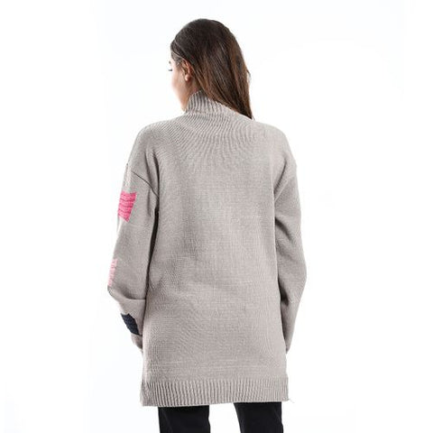 Women Wool Pullover With Round Neck