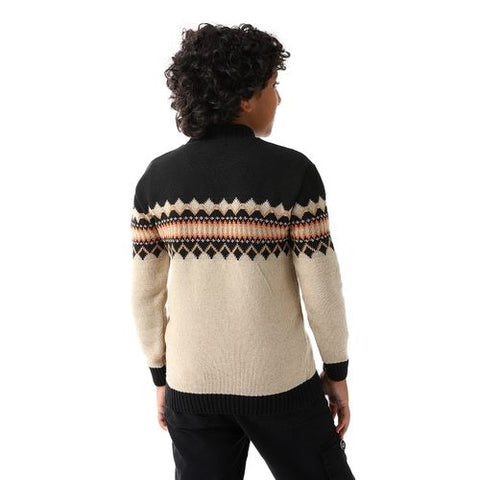 Wool Boys Pullover With Multi Design