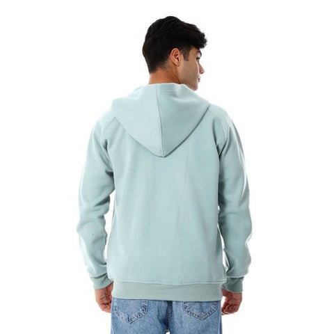 Mens Front Pockets Zipped Hoodie