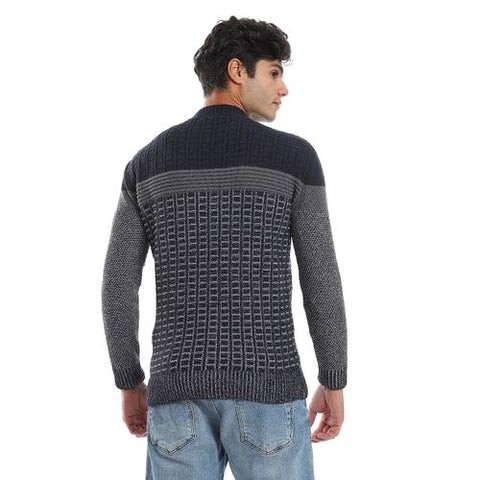 men sweatshirt with front pockets and through zipper