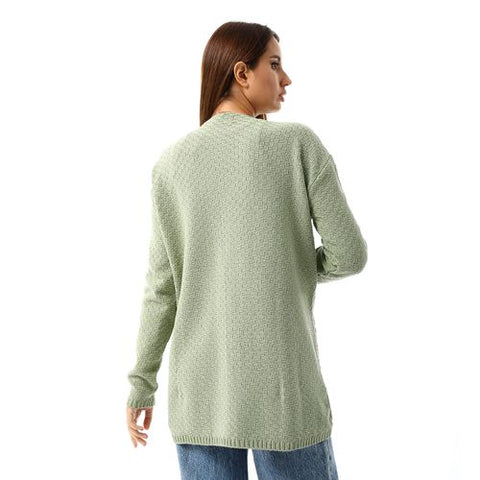 caesar womens wool open cardigan