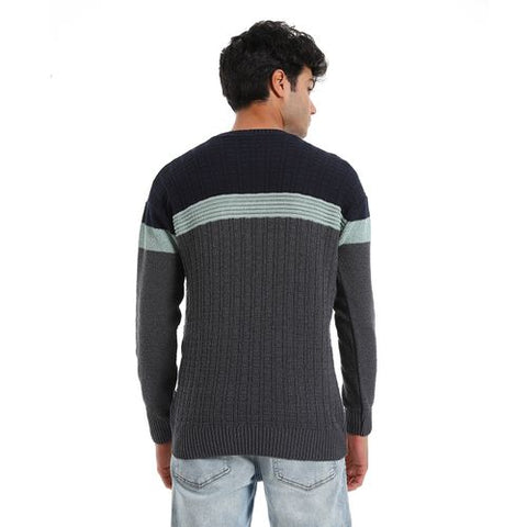 Men's wool Pullover with Multi Design