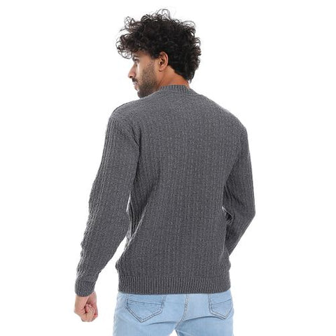 Men's wool pullover Crew neck