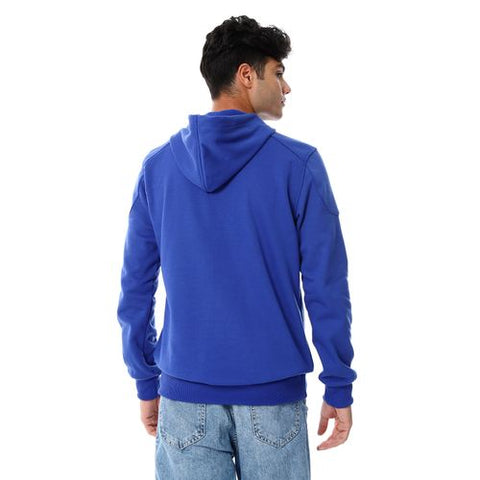 Mens Closed Hoodie With Silver Buttons