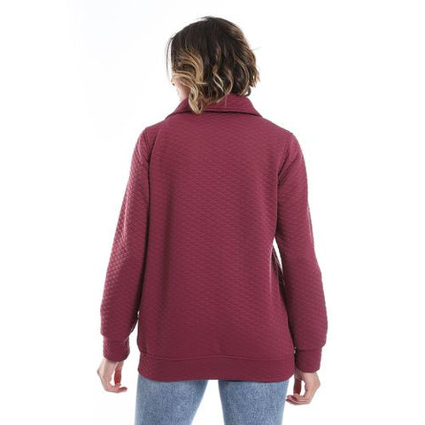 Women's Sweatshirt with High Neck