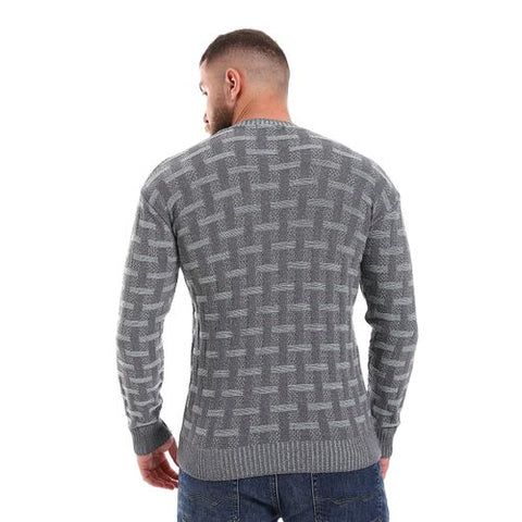 Men's wool Pullover with Multi Design