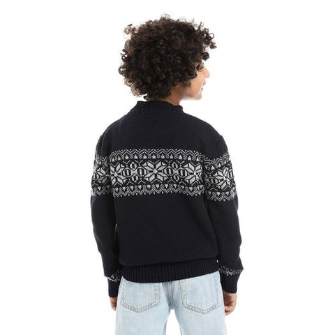 Boys Wool Pullover with Multi Design