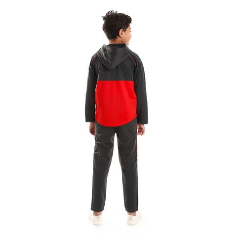 Boys Training Suit with Pockets and Lined Design.