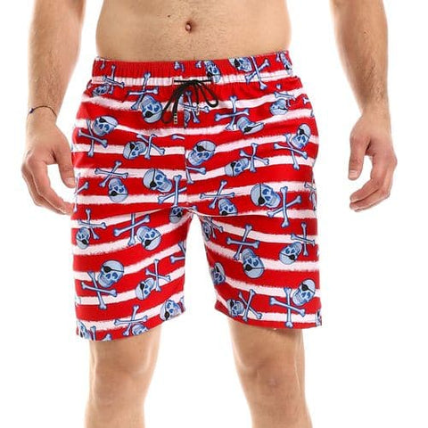 Caesar Printed Swim Short, Water Proof 100% Polyester Fabric