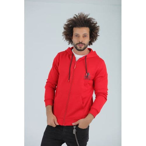 printed hoodie red