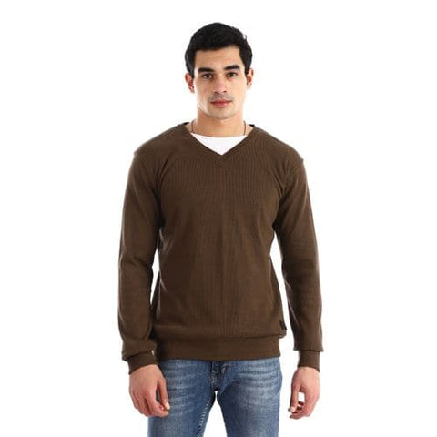 v neck derby sweatshirt olive