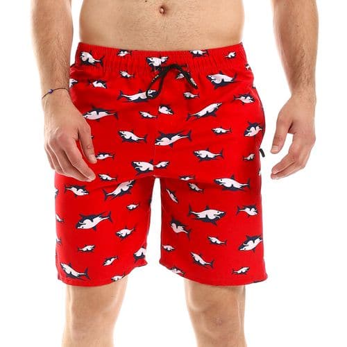 Caesar Printed Swim Short, Water Proof 100% Polyester Fabric