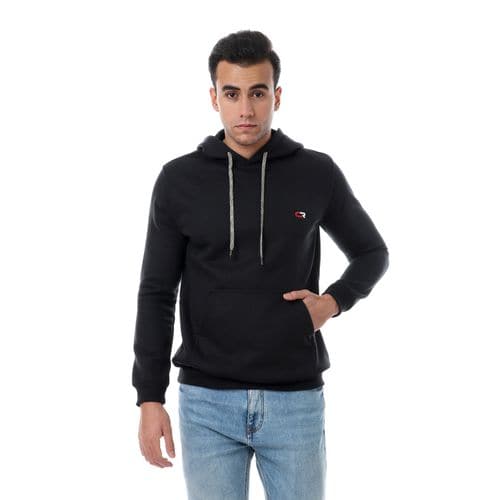 Caesar CAESAR Front Pockets Hoodie - Black