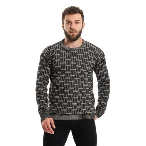 Men's wool pullover with Golden