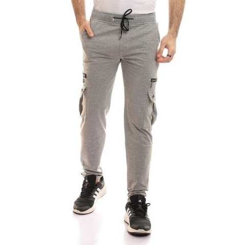 Caesar Elastic Waist with Baggy Sweatpants - Grey