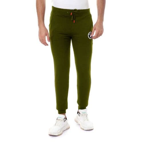 Caesar Elastic Waist with Caeasr Printed and Zipper Olive Sweatpants