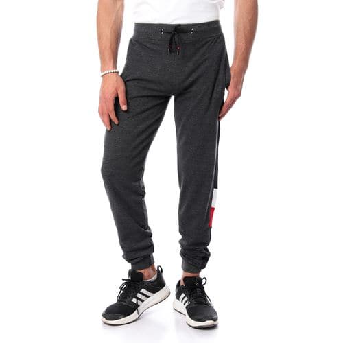 Caesar Elastic Waist with Drawstring Dark Grey Sweatpants