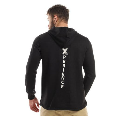 Caesar Mens Printed Hodie with Front Pockets