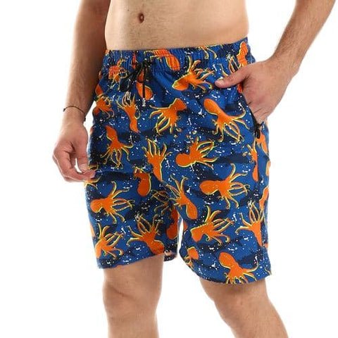 Caesar Printed Swim Short, Water Proof 100% Polyester Fabric