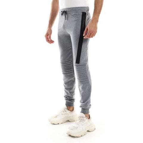 Caesar Detailed Casual Sweatpants With Zipper In Sides