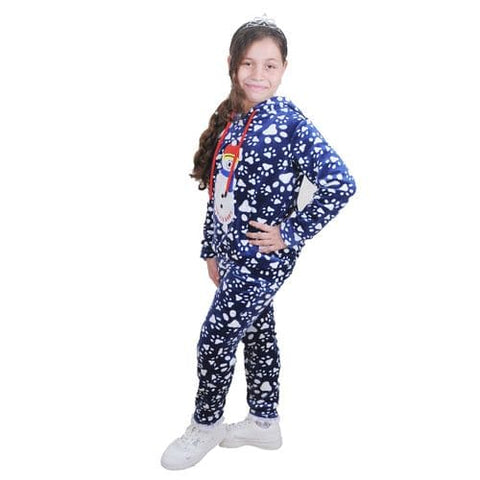 Caesar Girl Velvet Pajama with Embriodery Photo