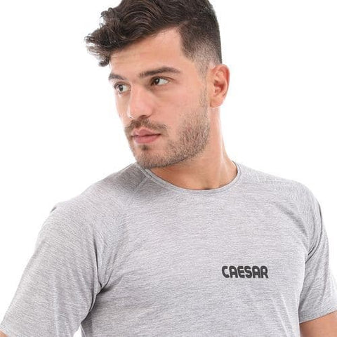 Caesar Round Neck T-Shir - L.GREY Injection