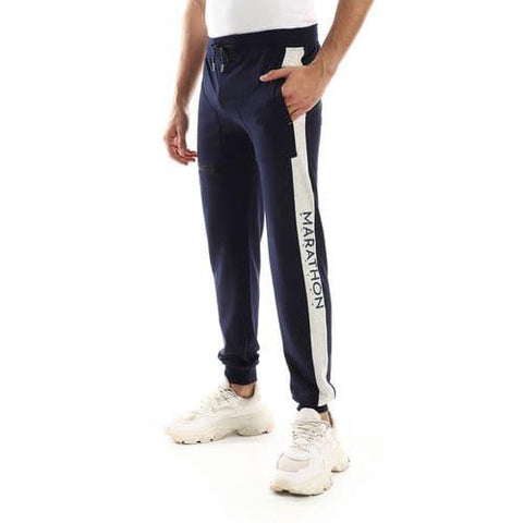 Caesar Detailed Casual Sweatpants مع الجانب المطبوع