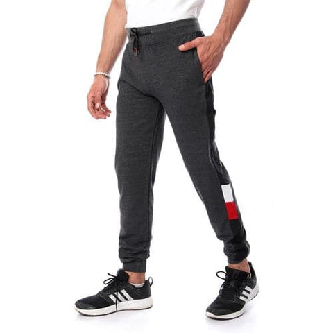 Caesar Elastic Waist with Drawstring Dark Grey Sweatpants