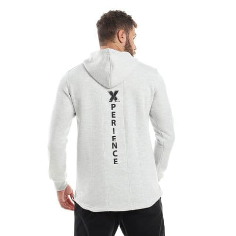 Caesar Mens Printed Hodie with Front Pockets