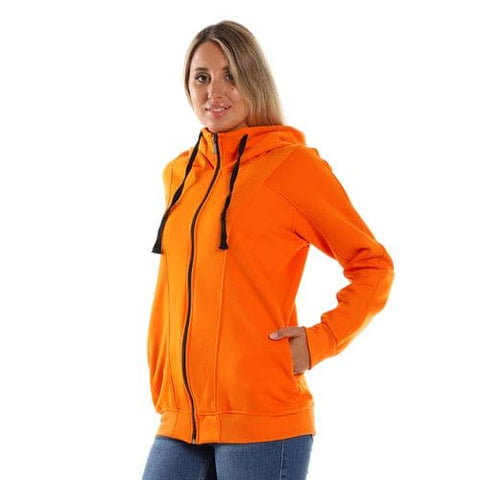 Caesar Woman Hoodie with Zipper and Pocket