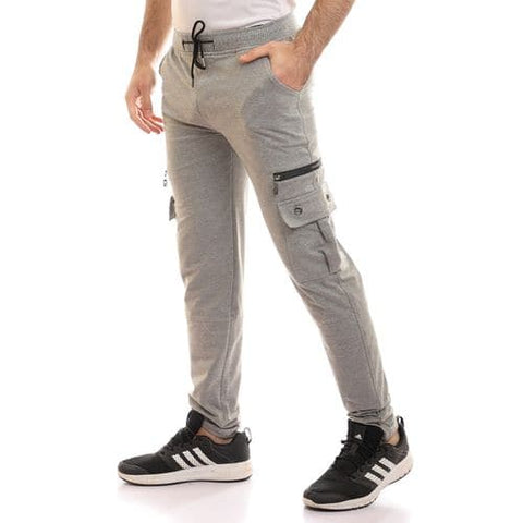 Caesar Elastic Waist with Baggy Sweatpants - Grey