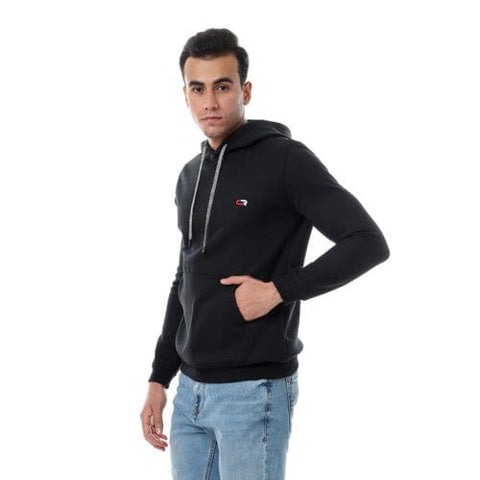 Caesar CAESAR Front Pockets Hoodie - Black