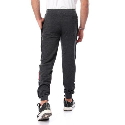 Caesar Elastic Waist with Drawstring Dark Grey Sweatpants