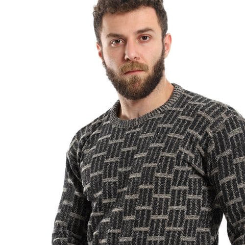 Men's wool pullover with Golden