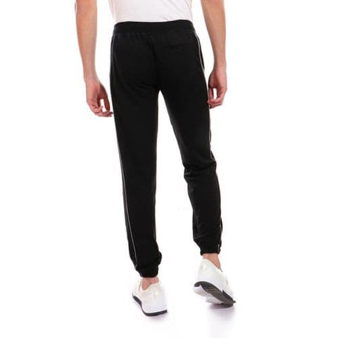 Caesar Detailed Casual Sweatpants with 2 Line - Black